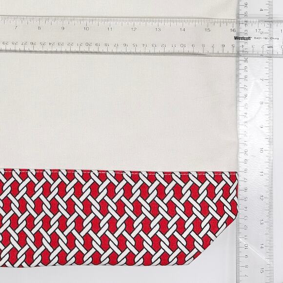 Nautical Canvas Tote Large Bag Red & Natural Ame and Lulu - Picture 7 of 9